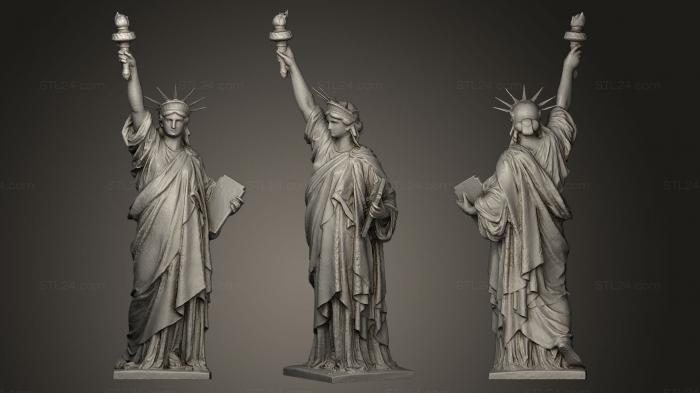 Памятники (Статуя Свободы 2, PM_0272) 3D модель для ЧПУ станка